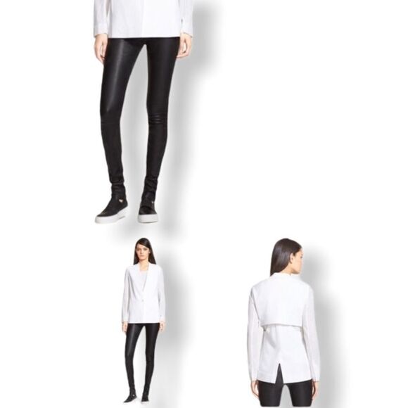 𝅺HELMUT Lang White Cut Out Back Blazer Size 4 - Picture 5 of 10